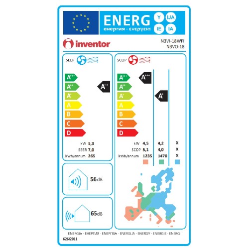 AIR CONDITION  NEO N3VI-18WFI / N3VO-18 INVERTER 18000BTU R32  WIFI